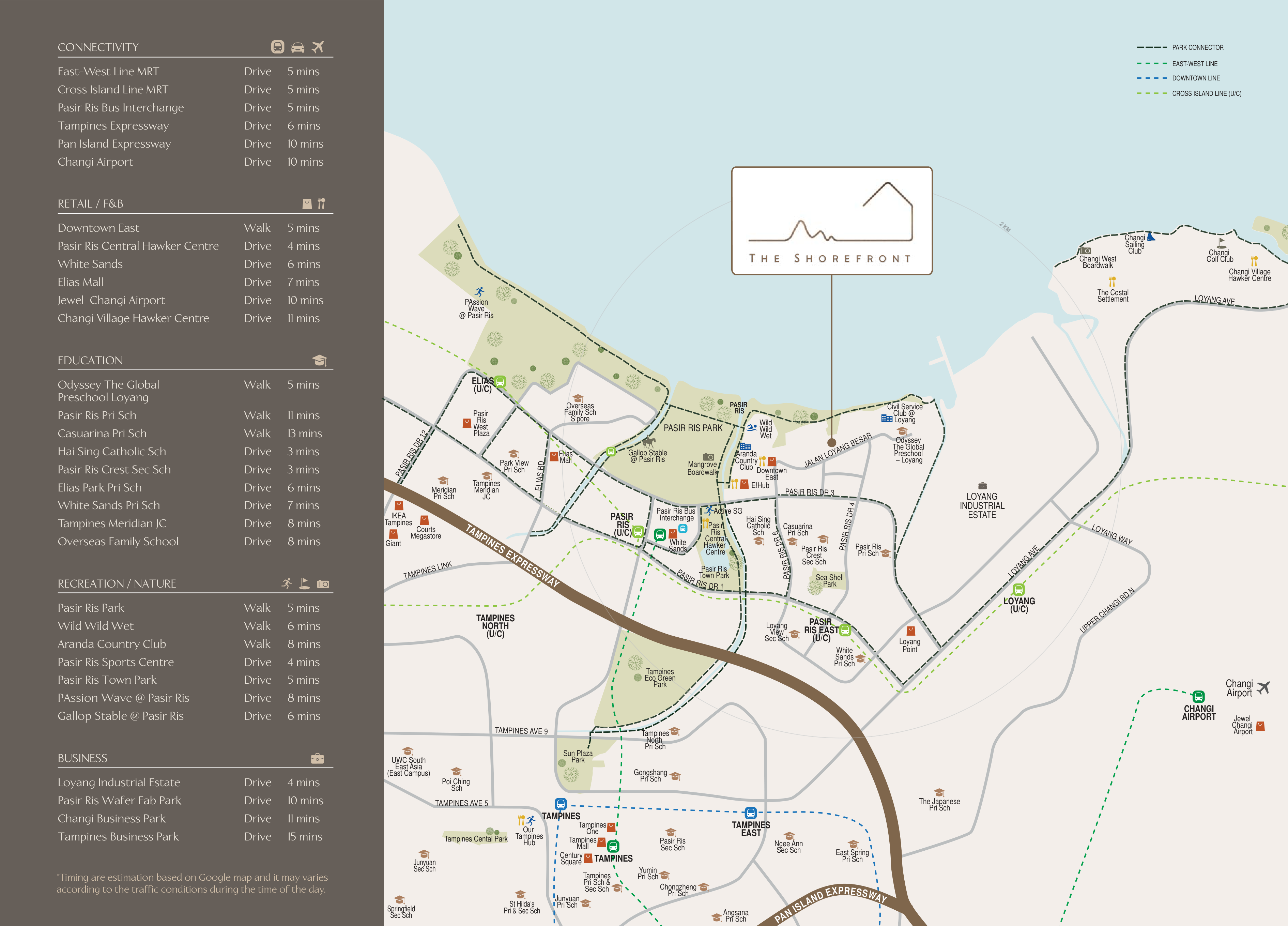 The Shorefront Location Map